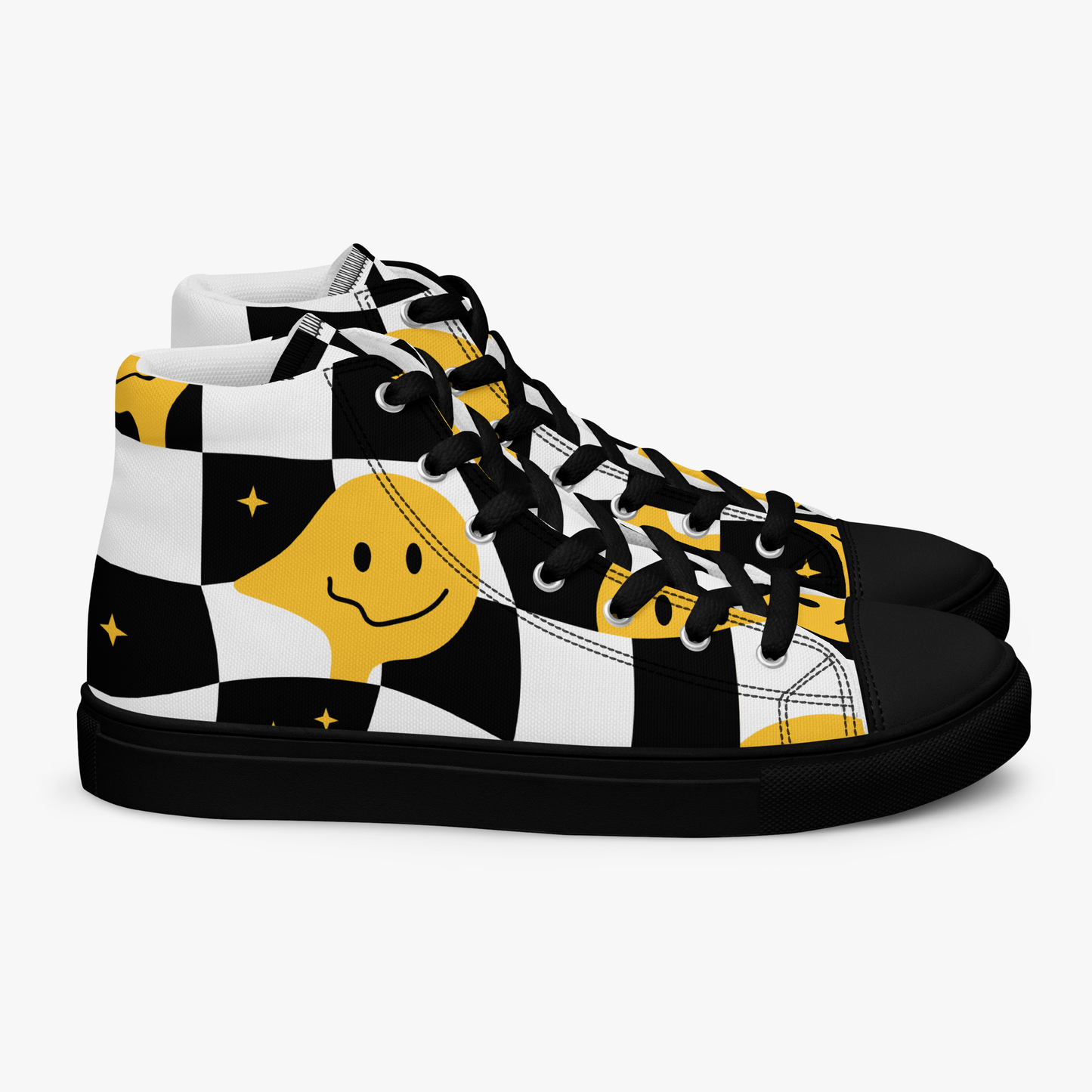 Smiley Face High Top Shoes