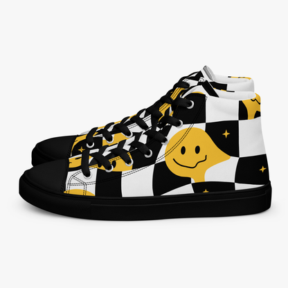 Smiley Face High Top Shoes