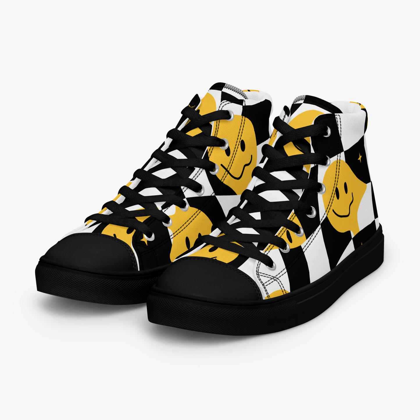Smiley Face High Top Shoes